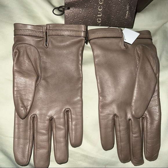 GUCCI ICON HORSEBIT LEATHER GLOVES - Picture 4 of 14